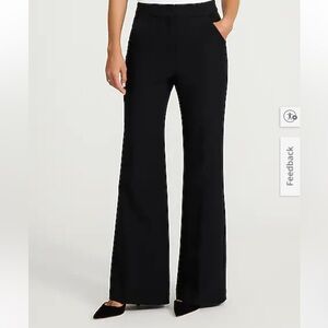 Express Black High Waisted Flare Trousers - NEW WITH TAGS, 0 SHORT